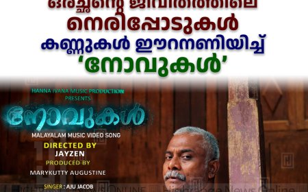 ഒരച്ഛന്റെ ജീവിതത്തിലെ നെരിപ്പോടുകള്‍: കണ്ണുകള്‍ ഈറനണിയിച്ച് ' നോവുകള്‍ '