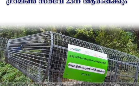 ജില്ലയില്‍ സ്വച്ച് സര്‍വേക്ഷന്‍ ഗ്രാമീണ്‍ സര്‍വേ 23ന് ആരംഭിക്കും  