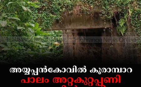 അയ്യപ്പന്‍കോവില്‍ കൂരാമ്പാറ പാലം അറ്റകുറ്റപ്പണി വൈകുന്നതില്‍ പ്രതിഷേധം 