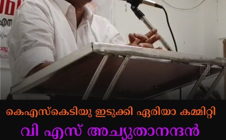 കെഎസ്‌കെടിയു ഇടുക്കി ഏരിയാ കമ്മിറ്റി വി എസ് അച്യുതാനന്ദന്‍ അനുസ്മരണം നടത്തി