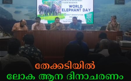 തേക്കടിയില്‍ ലോക ആന ദിനാചരണം നടത്തി