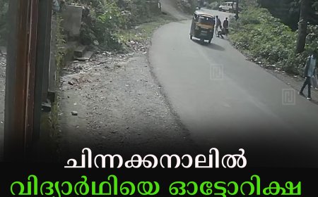 ചിന്നക്കനാലില്‍ വിദ്യാര്‍ഥിയെ ഓട്ടോറിക്ഷ ഇടിച്ചു തെറിപ്പിച്ചു 