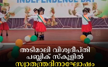 അടിമാലി വിശ്വദീപ്തി പബ്ലിക് സ്‌കൂളില്‍ സ്വാതന്ത്രദിനാഘോഷം നടത്തി