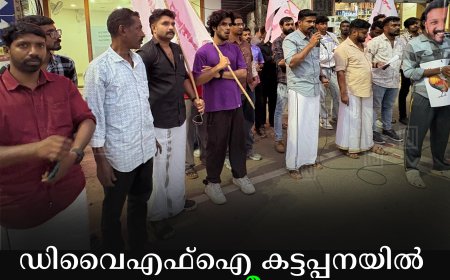 ഡിവൈഎഫ്‌ഐ കട്ടപ്പനയിൽ ജനകീയ വിചാരണ നടത്തി