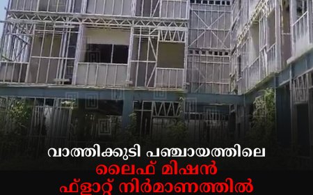വാത്തിക്കുടി പഞ്ചായത്തിലെ ലൈഫ് മിഷന്‍ ഫ്‌ളാറ്റ് നിര്‍മാണത്തില്‍ അഴിമതിയെന്ന് പരാതി: അന്വേഷണം വേണമെന്ന് നാട്ടുകാര്‍