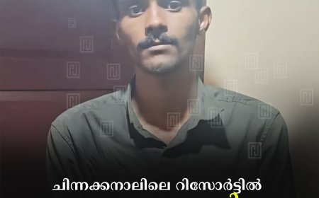 ചിന്നക്കനാലിലെ റിസോർട്ടിൽ മോഷണം നടത്തിയ പ്രതി പിടിയിൽ 