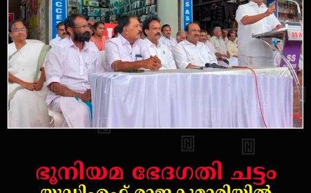 ഭൂനിയമ ഭേദഗതി ചട്ടം: യുഡിഎഫ് രാജകുമാരിയില്‍ പ്രതിഷേധ സദസ് നടത്തി