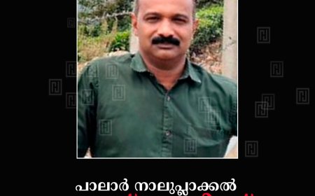പാലാര്‍ നാലുപ്ലാക്കല്‍ ഉല്ലാസ് ജെയിംസ് അന്തരിച്ചു