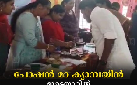 പോഷന്‍ മാ ക്യാമ്പയിന്‍:  ഇരട്ടയാറില്‍ പോഷകാഹാര പ്രദര്‍ശനം നടത്തി 