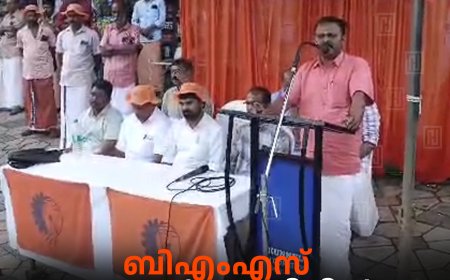 ബിഎംഎസ് അയ്യപ്പന്കോവിലില് പദയാത്ര നടത്തി