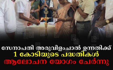 സേനാപതി അരുവിളംചാല് ഉന്നതിക്ക് 1 കോടിയുടെ പദ്ധതികള്: ആലോചന യോഗം ചേര്ന്നു
