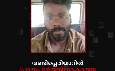 വണ്ടിപ്പെരിയാറില്‍ പ്രായപൂര്‍ത്തിയാകാത്ത പെണ്‍കുട്ടിയെ പീഡിപ്പിച്ച യുവാവ് അറസ്റ്റില്‍ 