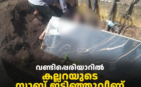 വണ്ടിപ്പെരിയാറില്‍ കല്ലറയുടെ സ്ലാബ് ഇടിഞ്ഞുവീണ് മധ്യവയസ്‌കന്‍ മരിച്ചു