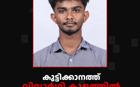 കുട്ടിക്കാനത്ത് വിദ്യാര്‍ഥി കുളത്തില്‍ മുങ്ങിമരിച്ചു 