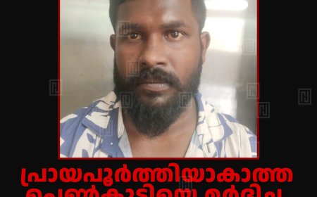 പ്രായപൂർത്തിയാകാത്ത പെൺകുട്ടിയെ  മർദിച്ച മ്ലാമല സ്വദേശി പിടിയിൽ 