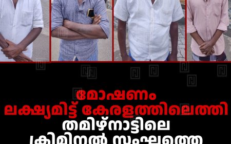 മോഷണം ലക്ഷ്യമിട്ട് കേരളത്തിലെത്തി: തമിഴ്‌നാട്ടിലെ ക്രിമിനല്‍ സംഘത്തെ കമ്പംമെട്ട് പൊലീസ് പിടികൂടി