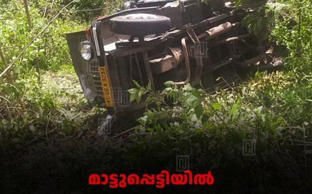 മാട്ടുപ്പെട്ടിയില്‍ വിനോദസഞ്ചാരികളുമായി പോയ ജീപ്പ് മറിഞ്ഞ് 4 പേര്‍ക്ക് പരിക്ക് 
