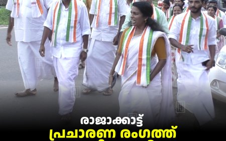 രാജാക്കാട്ട്  പ്രചാരണ രംഗത്ത് സജീവമായി യുഡിഎഫ് സ്ഥാനാര്‍ഥികള്‍