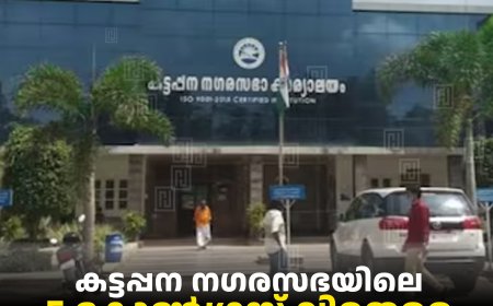 കട്ടപ്പന നഗരസഭയിലെ 5 കോണ്‍ഗ്രസ് വിമതരെ പാര്‍ട്ടിയില്‍നിന്ന് പുറത്താക്കി
