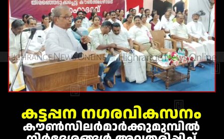കട്ടപ്പന നഗരവികസനം: കൗണ്‍സിലര്‍മാര്‍ക്കുമുമ്പില്‍ നിര്‍ദേശങ്ങള്‍ അവതരിപ്പിച്ച് ഡോണ്‍ ബോസ്‌കോ സ്‌കൂള്‍ വിദ്യാര്‍ഥികള്‍