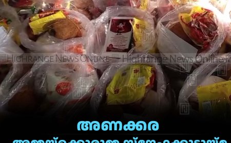 അണക്കര അമ്മയ്‌ക്കൊരുമ്മ സ്‌നേഹക്കൂട്ടായ്മ നിര്‍ധന കുടുംബങ്ങള്‍ക്ക് ക്രിസ്മസ് കിറ്റ് നല്‍കി