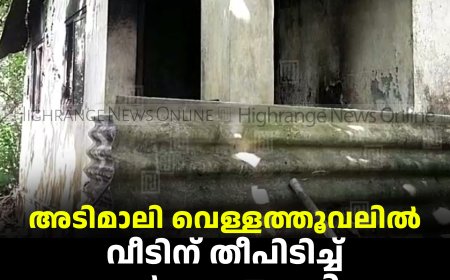 അടിമാലി വെള്ളത്തൂവലില്‍ വീടിന് തീപിടിച്ച് ഒരാള്‍ വെന്തുമരിച്ചു