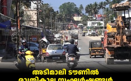 അടിമാലി ടൗണില്‍ രാത്രികാല സംഘര്‍ഷങ്ങള്‍ പതിവാകുന്നു: നടപടി വേണമെന്ന് നാട്ടുകാര്‍