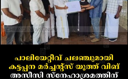 പാലിയേറ്റീവ് ചലഞ്ചുമായി കട്ടപ്പന മര്‍ച്ചന്റ്‌സ് യൂത്ത് വിങ്: അസീസി സ്‌നേഹാശ്രമത്തിന് മരുന്നുകള്‍ വിതരണം ചെയ്തു  