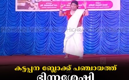കട്ടപ്പന ബ്ലോക്ക് പഞ്ചായത്ത് ഭിന്നശേഷി കലോത്സവം നടത്തി
