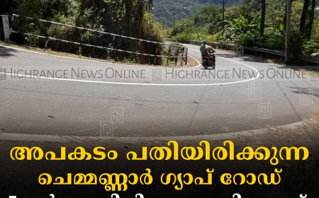 അപകടം പതിയിരിക്കുന്ന ചെമ്മണ്ണാര്‍ ഗ്യാപ് റോഡ്: 5 വര്‍ഷത്തിനിടെ പൊലിഞ്ഞത് 14 ജീവനുകള്‍ 