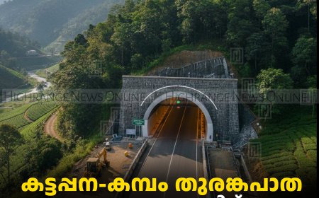 കട്ടപ്പന-കമ്പം തുരങ്കപാത: സാധ്യത പഠനത്തിന് 10 കോടി രൂപ അനുവദിച്ചു