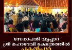 സേനാപതി വട്ടപ്പാറ ശ്രീ മഹാദേവി ക്ഷേത്രത്തില്‍ പകല്‍പൂര ഘോഷയാത്ര നടത്തി 