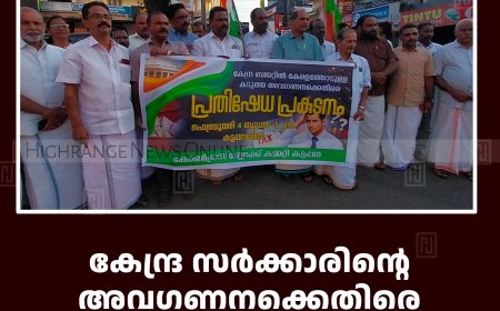 കേന്ദ്ര സര്‍ക്കാരിന്റെ അവഗണനക്കെതിരെ കോണ്‍ഗ്രസ് കട്ടപ്പനയില്‍ പ്രതിഷേധ പ്രകടനം നടത്തി 
