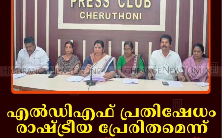 എല്‍ഡിഎഫ് പ്രതിഷേധം രാഷ്ട്രീയ പ്രേരിതമെന്ന് വാഴത്തോപ്പ് പഞ്ചായത്ത് യുഡിഎഫ് ഭരണസമിതി