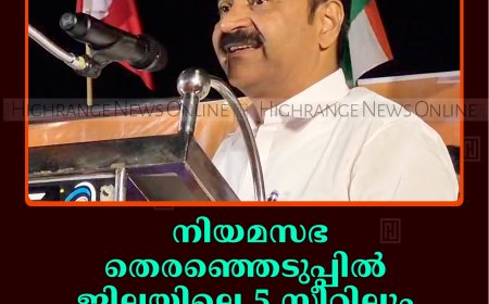 നിയമസഭ തെരഞ്ഞെടുപ്പില്‍ ജില്ലയിലെ 5 സീറ്റിലും യുഡിഎഫ് വിജയിക്കും: വി ഡി സതീശന്‍  