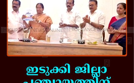 ഇടുക്കി ജില്ലാ പഞ്ചായത്തിന് 128 കോടിയുടെ ബജറ്റ്