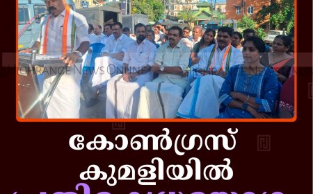 കോണ്‍ഗ്രസ് കുമളിയില്‍ പ്രതിഷേധയോഗം ചേര്‍ന്നു