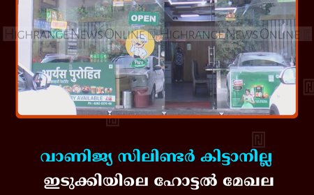 വാണിജ്യ സിലിണ്ടര്‍ കിട്ടാനില്ല:  ഇടുക്കിയിലെ ഹോട്ടല്‍ മേഖല പ്രതിസന്ധിയില്‍: മൂന്നാറില്‍ ഹോട്ടലുകള്‍ പൂട്ടി 