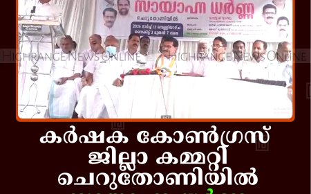 കര്‍ഷക കോണ്‍ഗ്രസ് ജില്ലാ കമ്മറ്റി ചെറുതോണിയില്‍ സായാഹ്ന ധര്‍ണ നടത്തി