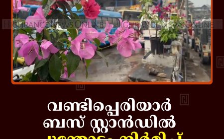 വണ്ടിപ്പെരിയാര്‍ ബസ് സ്റ്റാന്‍ഡില്‍ പൂന്തോട്ടം നിര്‍മിച്ച് യുവജ്യോതി എസ്എച്ച്ജി 