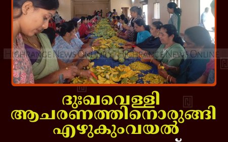 ദുഃഖവെള്ളി ആചരണത്തിനൊരുങ്ങി എഴുകുംവയല്‍: തയാറാക്കുന്നത് 500 കിലോ മാങ്ങ അച്ചാര്‍ 