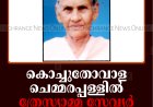 കൊച്ചുതോവാള ചെമ്മരപ്പള്ളില്‍ ത്രേസ്യാമ്മ സേവ്യര്‍ അന്തരിച്ചു