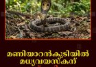 മണിയാറന്‍കുടിയില്‍ മധ്യവയസ്‌കന് പാമ്പ് കടിയേറ്റു