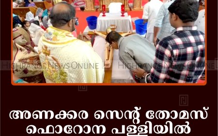 അണക്കര സെന്റ് തോമസ് ഫൊറോന പള്ളിയില്‍ ദുഃഖവെള്ളി ആചരിച്ചു