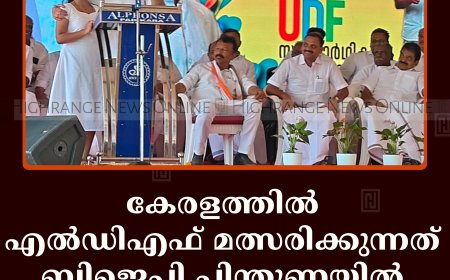 കേരളത്തില്‍ എല്‍ഡിഎഫ് മത്സരിക്കുന്നത് ബിജെപി പിന്തുണയില്‍ : രാഹുല്‍ ഗാന്ധി