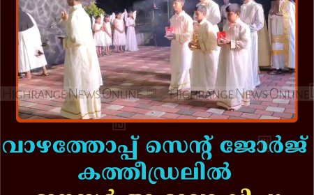 വാഴത്തോപ്പ് സെന്റ് ജോര്‍ജ് കത്തീഡ്രലില്‍ ഈസ്റ്റര്‍ ആഘോഷിച്ചു