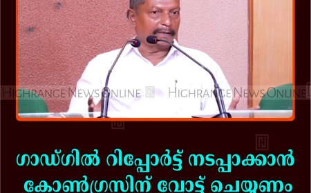 ഗാഡ്ഗില്‍ റിപ്പോര്‍ട്ട് നടപ്പാക്കാന്‍ കോണ്‍ഗ്രസിന് വോട്ട് ചെയ്യണം: ജോണ്‍ പെരുവന്താനം  