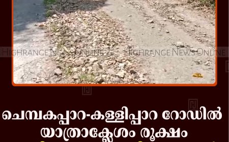ചെമ്പകപ്പാറ-കള്ളിപ്പാറ റോഡില്‍ യാത്രാക്ലേശം രൂക്ഷം: പ്രതിഷേധവുമായി നാട്ടുകാര്‍ 