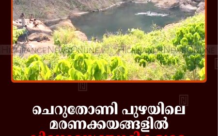 ചെറുതോണി പുഴയിലെ മരണക്കയങ്ങളില്‍ വിനോദസഞ്ചാരികളുടെ സാഹസിക നീന്തല്‍ പ്രകടനം