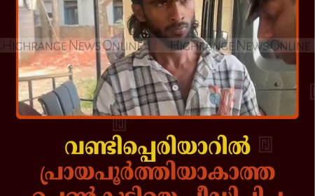 വണ്ടിപ്പെരിയാറില്‍ പ്രായപൂര്‍ത്തിയാകാത്ത പെണ്‍കുട്ടിയെ പീഡിപ്പിച്ച യുവാവ് പിടിയില്‍